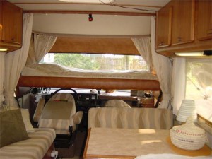 Hymer Pull Down Bed Down