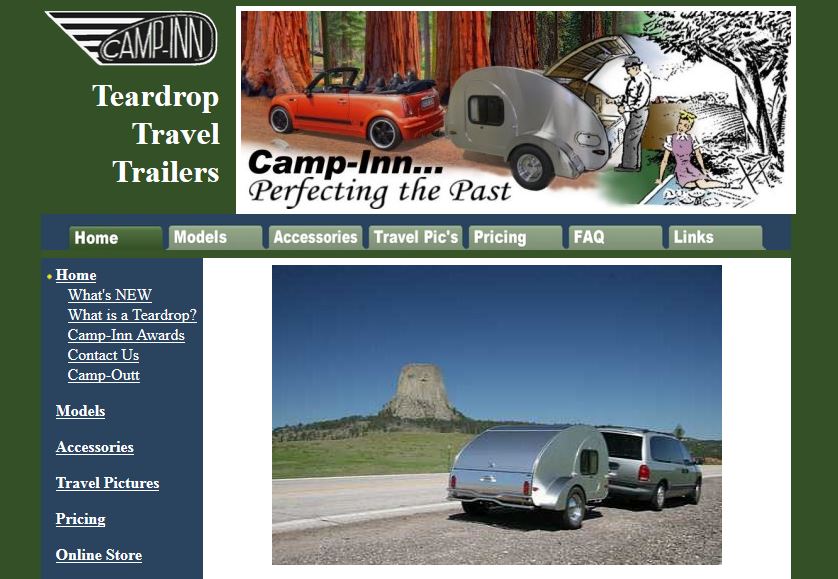Teardrop Caravans from Camp Inn