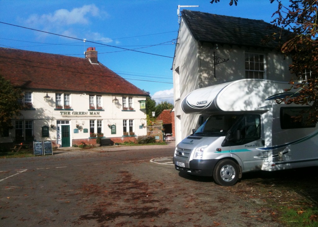 Motorhome at Toppesfield, Essex