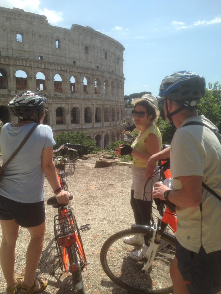 Cyclists at The Colosseum, Rome 2017